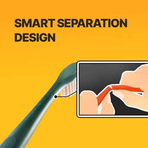 WANGTA Shorty ? Standard Toothbrush ? 1.0 inch (2.5 cm) Head | Dual Micro Bristles for Gentle Gum Care & Effective Cleaning | Made in Korea Oral Care (6 Pack)