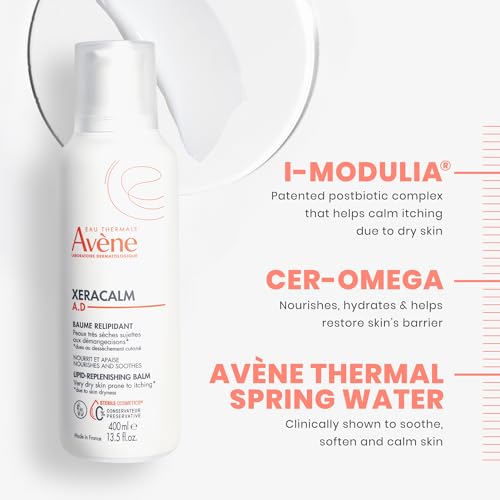 Av?ne XeraCalm A.D Lipid-Replenishing Balm, Atopic Dermatitis, Eczema-Prone Skin, For dry, itchy Skin, Restore Skin Barrier, Infants, Children & Adults, No Preservatives, Fragrance-Free 6.7 Oz.