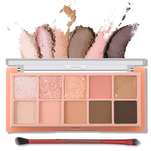 Erinde 10-Color Eyeshadow Palette - Matte & Shimmer Shades