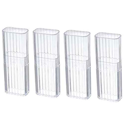 JIEDALIN 4 Pcs Cotton Swab Holder for Travel Mini Travel Swab Case Cotton Swab Box for Makeup Sponge Cotton Swabs Hair Ties Floss Cosmetics Makeup Bedroom Travel