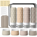 Silevoler Cream Travel Bottles Set - 16pcs TSA-Approved Silicone Toiletry Containers