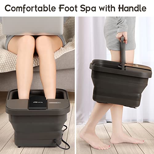 Collapsible Foot Spa with Heat, Massage, and Bubble Jets