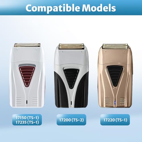 Foil Shaver Replacement Foil Compatible with Andis Foil Shaver TS1 (17150, 17235, 17220) and TS2 (17200), 1Pack