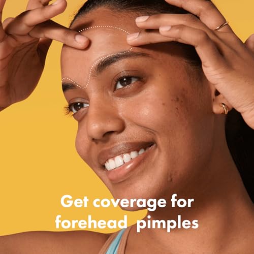 Hero Cosmetics Mighty Patch¢â Forehead Patch - Hydrocolloid Acne Pimple Patch, Contoured to Cover Larger Area of Zits and Blemishes - Drug-Free and Suitable for Sensitive Skin (5 Count)