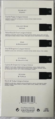 Jo Malone Cologne Intense Discovery Collection 5 Mini Perfumes