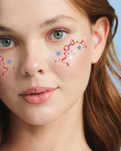 xo, Fetti Fourth of July Freckle Tattoos - 16 Pc