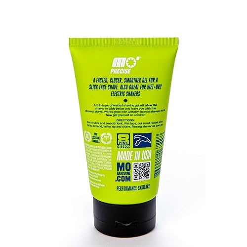 Mo' Handsome Premium Shave Gel for Men ? Smooth Glide Formula for a Close Shave ? Use with Razor Blades or Wet/Dry Electric Shavers ? Hydrating & Skin-Soothing, Aloe Vera & Vitamin E