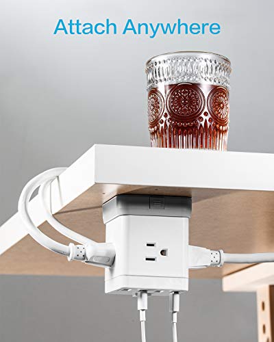 KMC Surge Protector Power Cube with 4 USB Ports