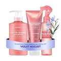 KUNDAL Protein Bonding Violet Muguet Shampoo & Conditioner Set with Hair Serum & Mist – Damage Repair & Heat Protection