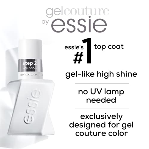 essie Gel Couture Nail Polish Kit, Mauve Nail Polish + Top Coat, Take Me To Thread, 0.46 oz each