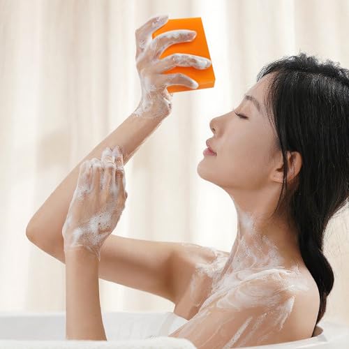 2PCS Persimmon Soap Bar for Body, Natural Deodorant Body Bar Soap for Remove Strong Smell, Organic Eliminating Odor Wash Soap for Women & Men