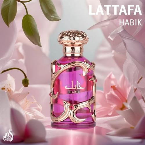 Lattafa Habik Eau de Parfum for Women – Floral Fragrance, 3.4 oz