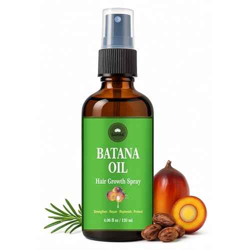 Batana oil for Hair Growth - Dr. Sebi Miracle Blend for Hair 100% Organic batana Hair oil from Honduras -Wild Growth Hair & Scalp Oil Promotes Hair Thickness - 4 fl oz (4 Oz) (4 Oz Spray)