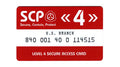 SCP Foundation Level 4 Access Card Wallet - Red RFID Protected