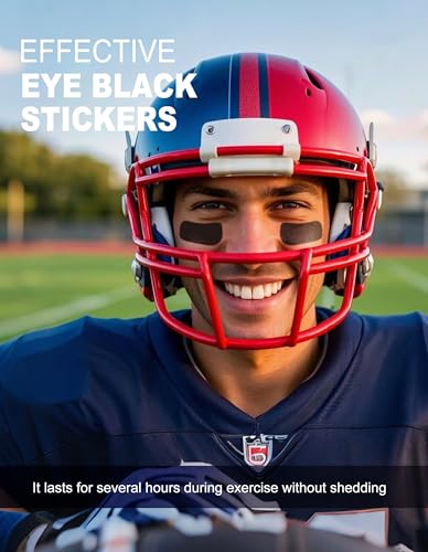 96 Pairs Eye Black Stickers for Sports & Parties