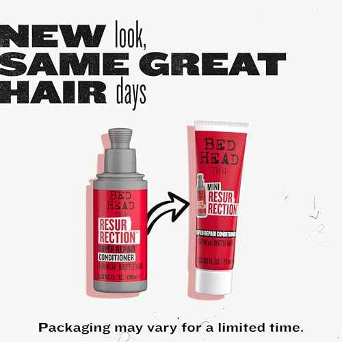 Bed Head by TIGI Resurrection Super Repair Conditioner Travel Mini ? Repairing conditioner for dry, brittle and damaged hair with added moisture and nourishment??, 2.53 fl oz