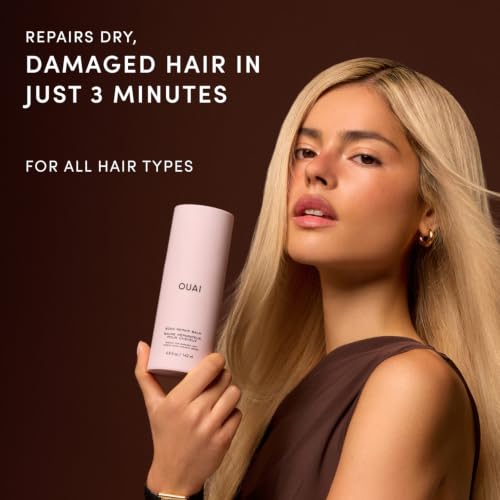 OUAI Bond Repair Balm 1.7 oz Travel Size Hair Mask for Damaged Hair