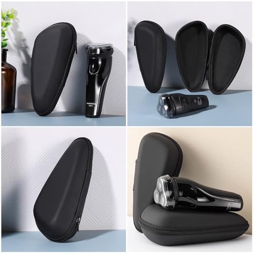 2 Pack Electric Shaver Case EVA Hard Travel Box Storage Organizer Protective Carrying Bag for Philips Norelco Braun Series Men's Razor Trimmer Rechargeable Shavers