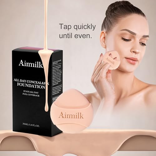 Airmilk Full Cover Foundation 30ml - Waterproof, Acne-Prone Skin