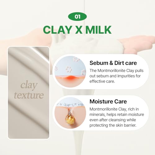 MAKE P:REM PDRN Pore Clay Cleansing Milk 100mL