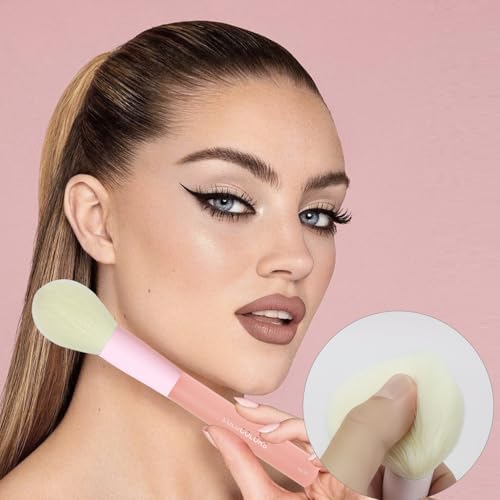 18-Piece Makeup Brush Set with Storage Bag & Sponges