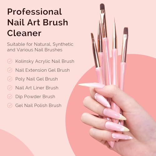 MelodySusie Nail Brush Cleaner – Gel & Acrylic 80ml