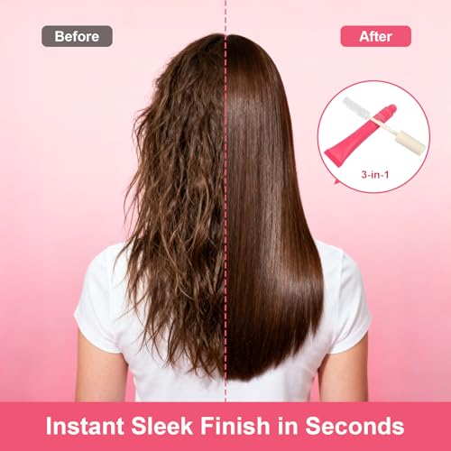 Hair Styling Cream Stick with Brush - Frizz Control & Edge Taming