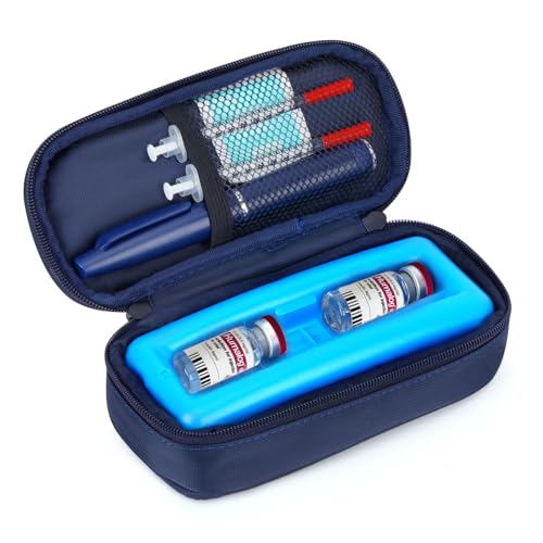 YOUSHARES TSA Approved Insulin Cooler Case with Ice Brick