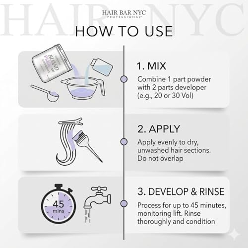 Blond Plex Violet Lightener Powder 500g - 10 Level Lift