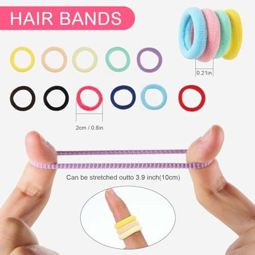 150 Pack Soft Seamless Hair Ties for Toddlers & Girls