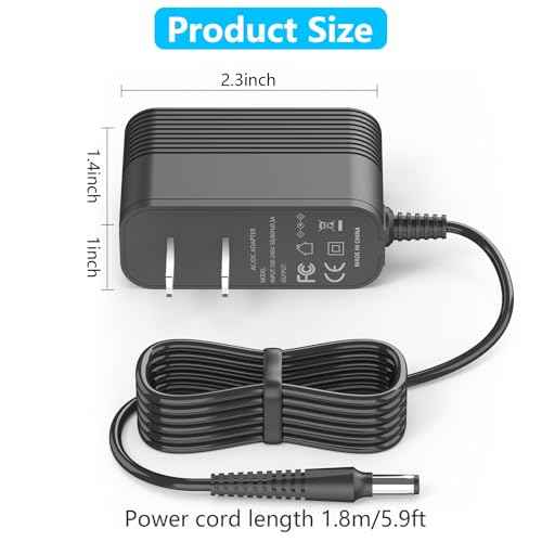 4.9V Charger for Andis Slimline Pro Hair & Beard Trimmer Compatible with Andis D-8 32400 32475 32810 32690 33785 32445 32485 32490 32680 Lithium-Ion Battery Hair Clipper Power Cord