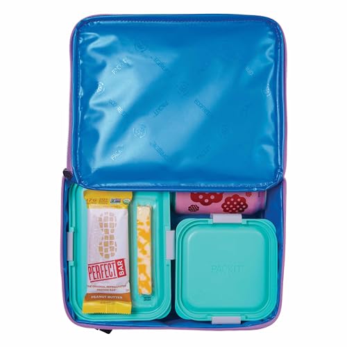 PackIt Freezable Classic Lunch Box, Lavender, Built with ECOFREEZE Technology, Fully Freezable, Collapsible, Reusable, With Zip Front Pocket and Buckle Handle, Designed for Fresh Lunch On the Go