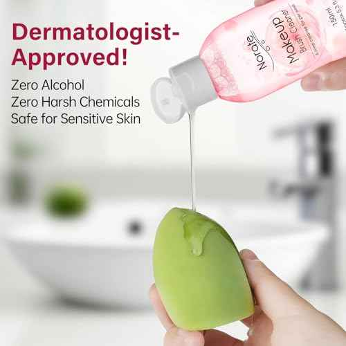 Norate Makeup Brush Cleaner, Make Up Brush Cleansers Solution, Makeup Cleaner for Makeup Brushes, Beauty Sponge, Powder Puff, Deep Clean Brush Shampoo, Gentle Formula Cruelty Free 4.4 FL.OZ