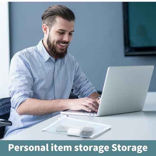 OZY 10 Pieces Nylon Zipper Mesh Pouch,Cosmetic Bags,Zipper Bags for Organizing Storage,Puzzle, Board Games,Multipurpose Travel Bags and Office Supplies (White)