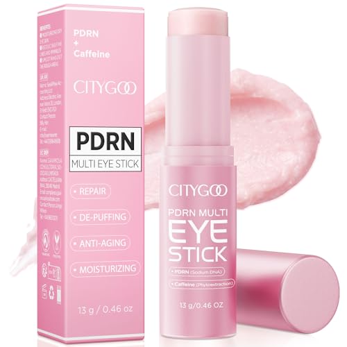 CITYGOO PDRN Volume Balm Stick - Caffeine Eye Cream for Dark Circles & Puffiness