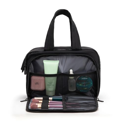Montana West Large Waterproof Travel Toiletry Bag for Women with Brush Organizer