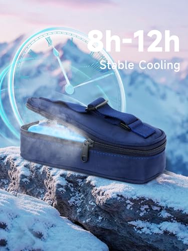 YOUSHARES TSA Approved Insulin Cooler Case with Ice Brick