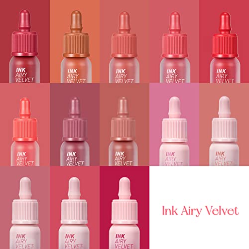 Peripera Ink Airy Velvet Lip Tint Wake Up Cherry #30 - Lightweight Long-Lasting Lip Color