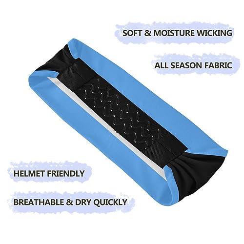 Women's Yoga Headband – Transgender Pride Flag Elastic Hair Wrap