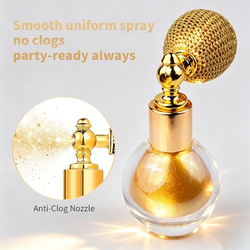 Body Glitter Spray 2-Pack with Refill - Gold & Silver