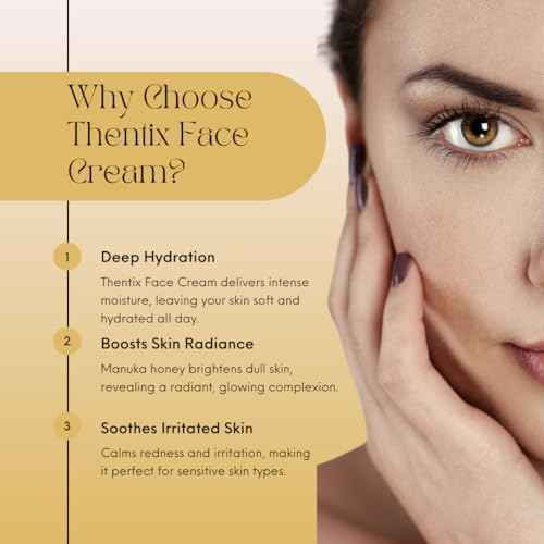 Face Cream with Manuka Honey, Moisturizer for Dry, Sensitive Skin, 2oz, Suitable for Women & Men