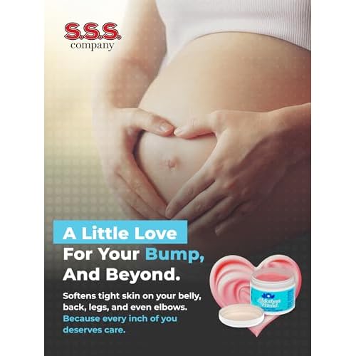 S.S.S. CO. Mother¡¯s Friend Moisturizing Body Cream - 4 oz, Postpartum Essentials for Stretch Mark Care During Pregnancy, Soothe Stretched, Tight, Dry Skin, Made in USA