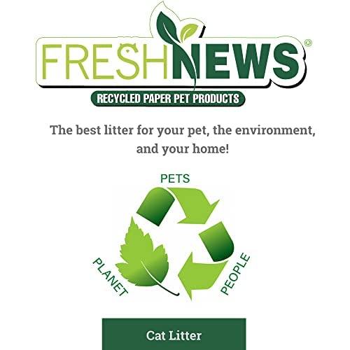 Fresh News Recycled Paper, Original Pellet Cat Litter, 12 Pound