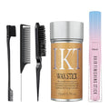 Hair Wax Stick Set with Edge Brush & Rat Tail Comb (5-Pack)