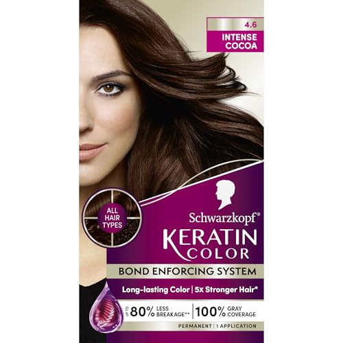Schwarzkopf Keratin Color Permanent Hair Dye - Intense Cocoa 1 Count