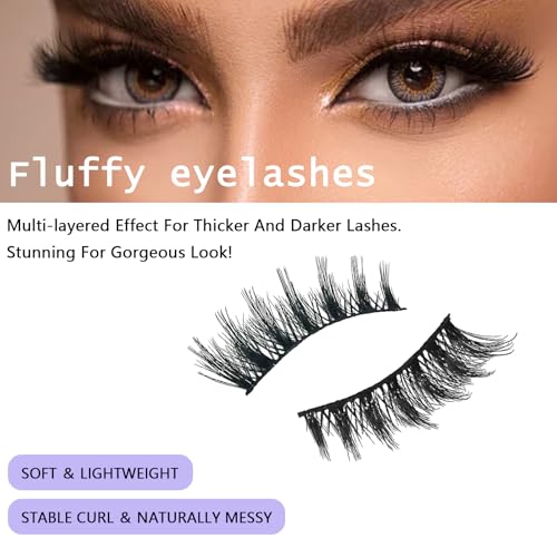 20 Pairs 5D Wispy Cat Eye Faux Mink False Eyelashes