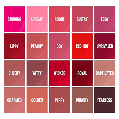 MAYBELLINE Super Stay Vinyl Ink Longwear No-Budge Liquid Lipcolor Make Up, Highly Pigmented Color and Instant Shine, Rogue, 1 Count