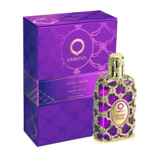 Orientica Luxury Collection Velvet Gold Eau De Parfum ? Vanilla, Bergamot, Gourmand, Caramel, Violet, Patchouli, Rose, Musk, Animalic, Amber - Arabic Perfume for Men & Women ? 2.7oz/80ml
