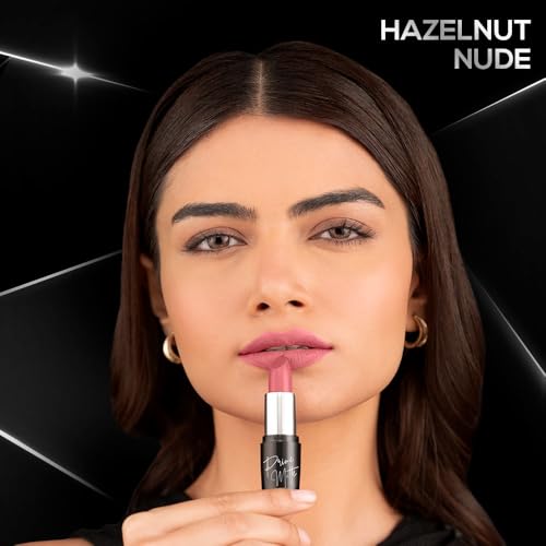 RENEE Prime Matte Lipstick - Hazelnut Nude, Lightweight & Long-Lasting Formula, Creamy Matte Finish, One Swipe Application, Non-Drying, Vitamin E Infused, 4.5Gm