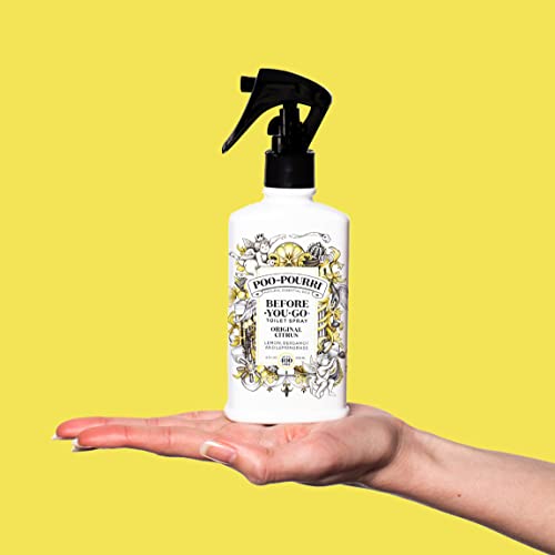 Poo-Pourri Before-You-Go Toilet Spray, Original Citrus, 8 Fl Oz - Lemon, Bergamot and Lemongrass